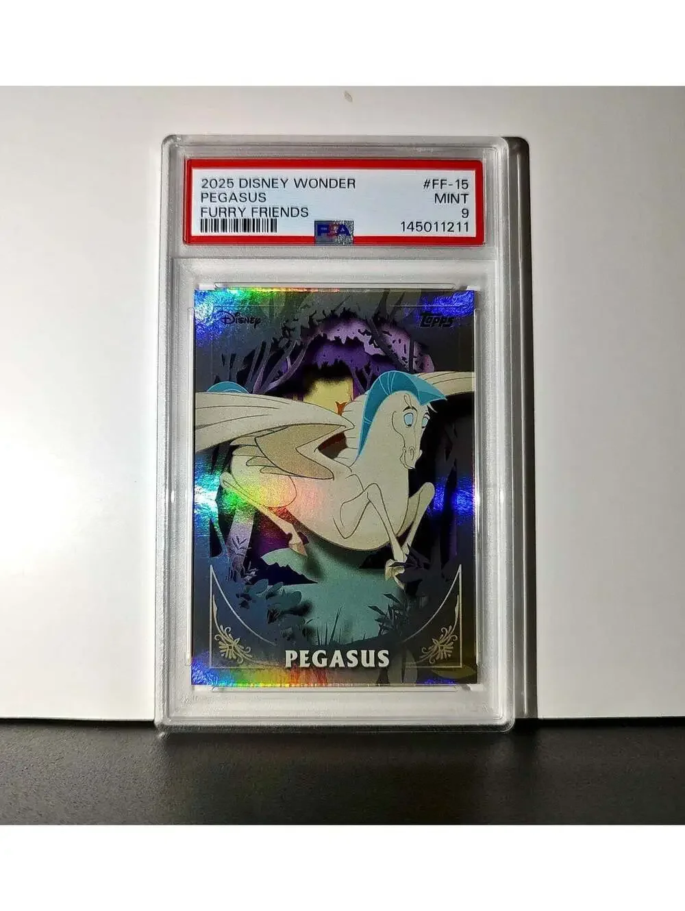 Pegasus 2025 Topps Disney #FF-15 Furry Friends Card Hercules PSA 9 Mint